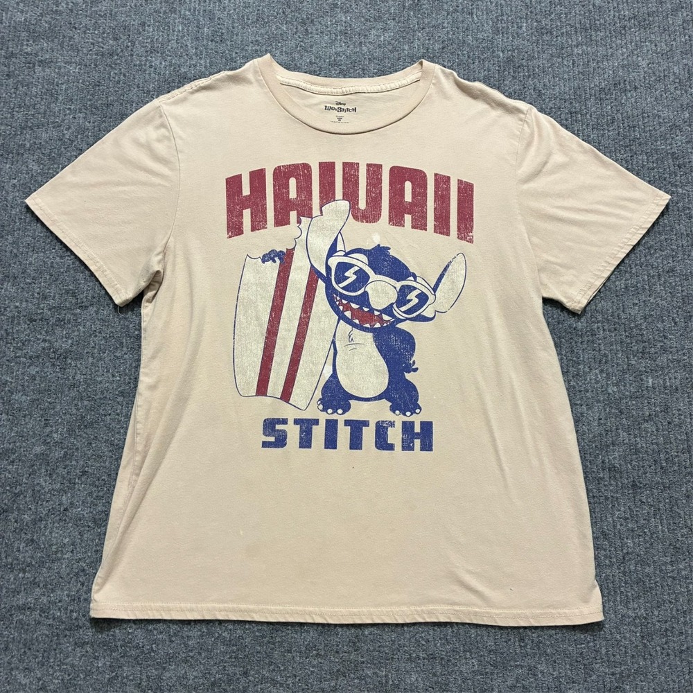 Disney Lilo and Stitch "Hawaii Stitch" Graphic T-shirt Mens Size XL Short Sleeve